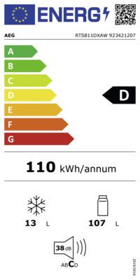 Energielabel von RTS811DXAW, Energieeffizienzklasse D. Daten siehe Produktdetailseite.