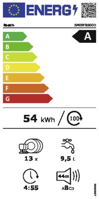 Energielabel von SMI6YBS00D Select Line, Energieeffizienzklasse A. Daten siehe Produktdetailseite.