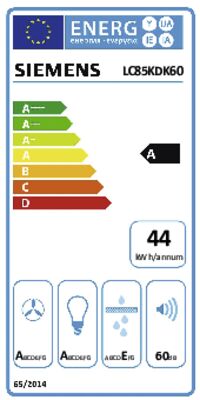 Energielabel von LC85KDK60, Energieeffizienzklasse A. Daten siehe Produktdetailseite.