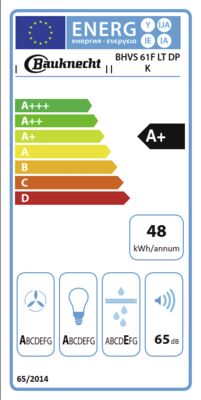 Energielabel von BHVS 61F LT DP K, Energieeffizienzklasse A+. Daten siehe Produktdetailseite.