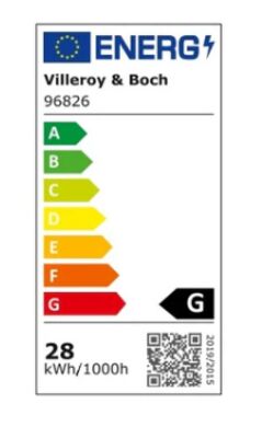 Etichetta energetica di LED Stern MYRA 63cm Tischleuchte, classe di efficienza energetica G. Dati disponibili sulla pagina del prodotto.