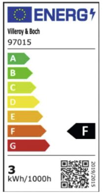 Étiquette énergétique de Neapel Micro Chrom, classe d'efficacité énergétique F. Données disponibles sur la page produit.