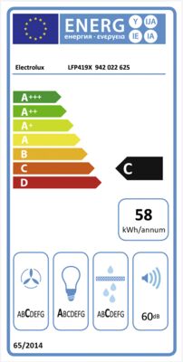 Energielabel von LFP419X, Energieeffizienzklasse C. Daten siehe Produktdetailseite.