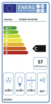 Energielabel von LFP326FB, Energieeffizienzklasse C. Daten siehe Produktdetailseite.