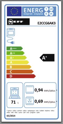 Energielabel von EX4PB0 (E2CCG6AK3+M16SRF0L0), Energieeffizienzklasse A+. Daten siehe Produktdetailseite.
