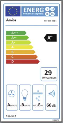 Energielabel von KHF 695 901 S, Energieeffizienzklasse A++. Daten siehe Produktdetailseite.
