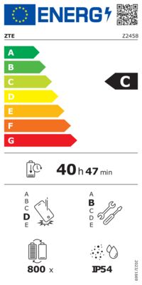 Energielabel von Blade V70 Vita 256GB, Energieeffizienzklasse C. Daten siehe Produktdetailseite.