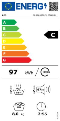 Energielabel von TR7T65680, Energieeffizienzklasse C. Daten siehe Produktdetailseite.