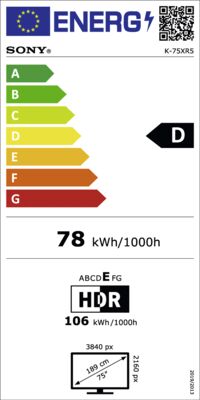 Energielabel von K75XR59BP.CEI, Energieeffizienzklasse D. Daten siehe Produktdetailseite.