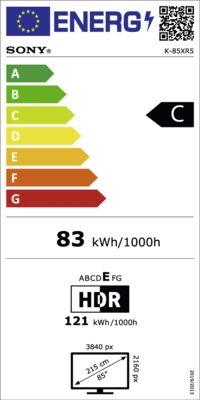 Energielabel von K85XR59PB.CEI, Energieeffizienzklasse C. Daten siehe Produktdetailseite.