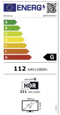 Energielabel von QE65LS03FWUXXN Frame Pro, Energieeffizienzklasse G. Daten siehe Produktdetailseite.
