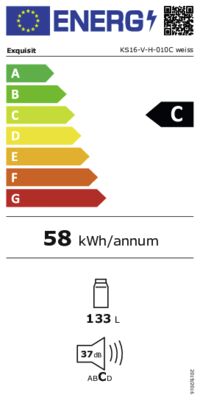 Energielabel von KS16-V-H-010C, Energieeffizienzklasse C. Daten siehe Produktdetailseite.