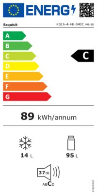 Energielabel von KS16-4-HE-040C, Energieeffizienzklasse C. Daten siehe Produktdetailseite.