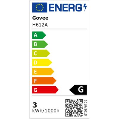 Etichetta energetica di LED Strip Lights Matter ready 5 Meter, classe di efficienza energetica G. Dati disponibili sulla pagina del prodotto.