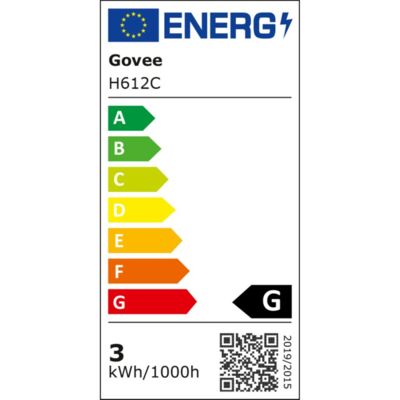 Etichetta energetica di LED Strip Lights Matter ready 10 Meter, classe di efficienza energetica G. Dati disponibili sulla pagina del prodotto.