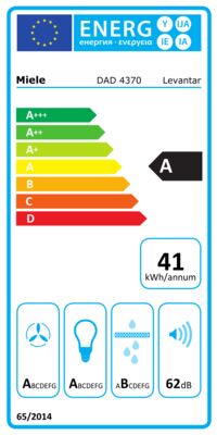 Energielabel von DAD 4370 Black Levantar, Energieeffizienzklasse A. Daten siehe Produktdetailseite.