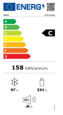 Energielabel von FAB32LPB6, Energieeffizienzklasse C. Daten siehe Produktdetailseite.