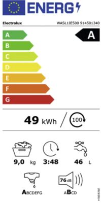 Energielabel von TWSL4IE500+WASL1IE500+E1WYHSK2, Energieeffizienzklasse A. Daten siehe Produktdetailseite.