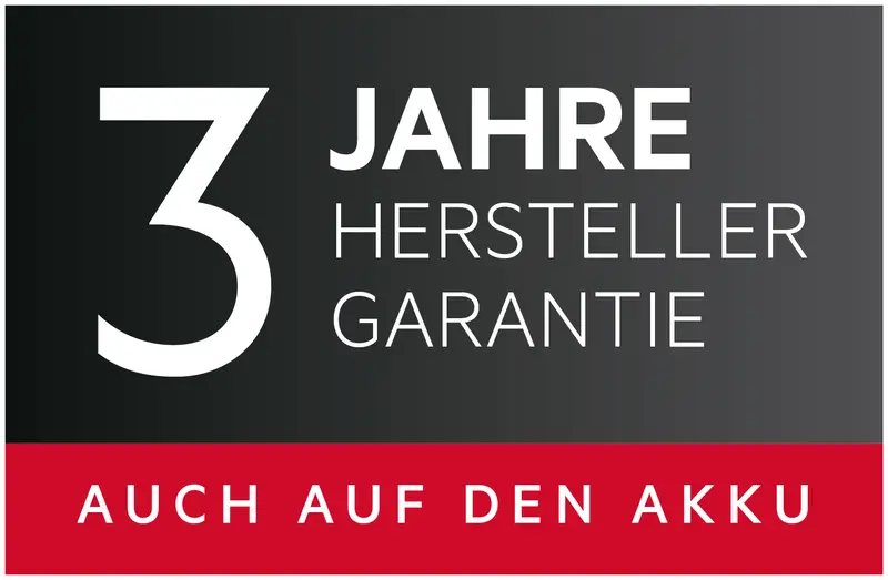 AEG 3 Jahre Garantie mit Akku