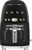 SMEG DCF02BLEU 50's Style Koffiemachine - Filterkoffie - Zwart