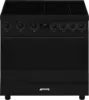 SMEG C9IMN2 Classici Esthetisch Fornuis met Inductiekookplaat - 90 x 60 cm - Zwart 