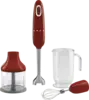 SMEG HBF03RDEU Staafmixer - Rood met Accessoires