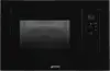 SMEG FMI120B3 Linea Esthetisch Inbouw Magnetron met Grill - Zwart 