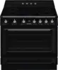 SMEG TR90IMBL Victoria Esthetisch Fornuis met Inductie Kookplaat - 90 x 60 cm - Zwart