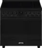SMEG C92IPN2 Classici Esthetisch Fornuis met Inductie Kookplaat - 90 x 60 cm - Zwart 