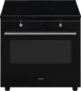 SMEG CX91IMBL Classici Esthetisch Fornuis met Inductie Kookplaat - 90 x 60 cm - Zwart