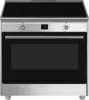 SMEG CG90CIXT Classici Esthetisch Fornuis met Inductie Kookplaat - 90 x 60 cm