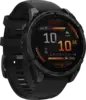 Garmin fenix 8 - 47 mm AMOLED Slate Grey met zwarte siliconen band