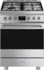 SMEG C6GMXNLK2 Classici Gasfornuis met Elektrische Oven - RVS 