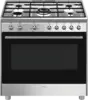 SMEG CX91GMXNLK Classici Esthetisch Fornuis met Gaskookplaat - 90 x 60 cm 