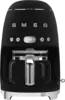 SMEG DCF02BLMEU 50's Style Koffiemachine - Filterkoffie - Mat Zwart