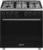 SMEG B91GMMBNLK2 Classici Esthetisch Fornuis met Gas Kookplaat