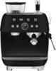 SMEG EGF03BLMEU Handmatige Espressomachine 50's Style - Mat Zwart 
