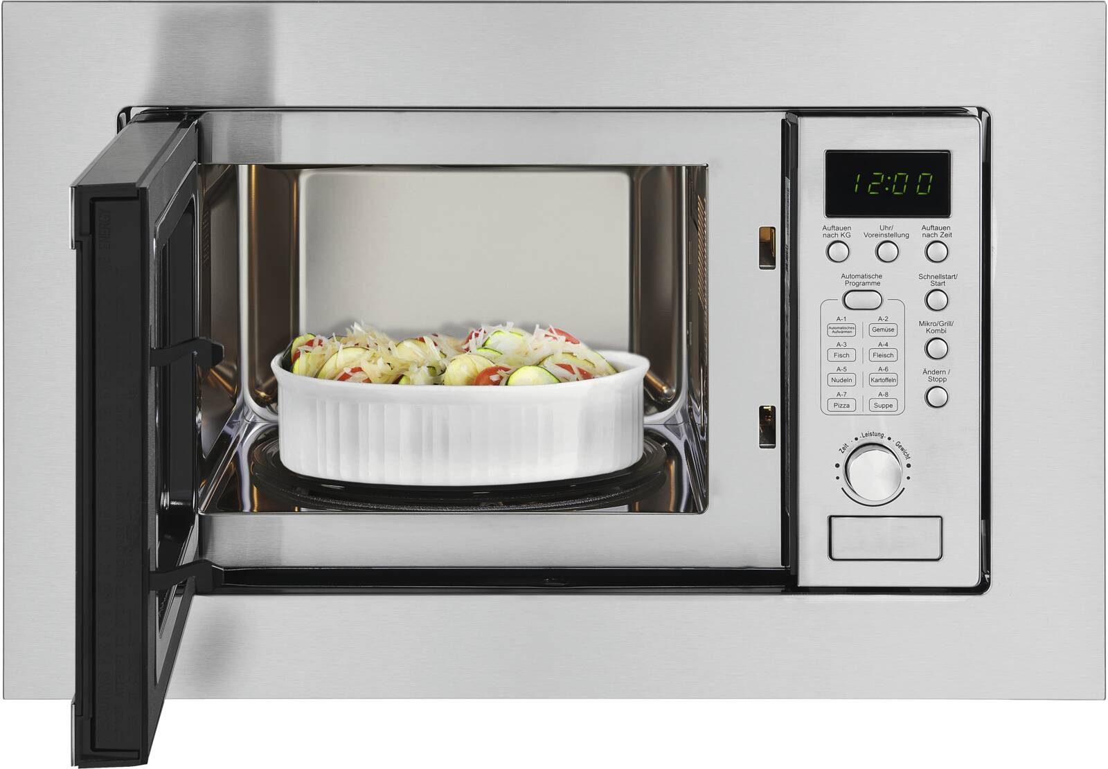 Abbildung 2 zu Exquisit EMW 20.1 G Edelstahl Kombi-Mikrowelle,Einbaugerät,20 l 100Watt Top Deal