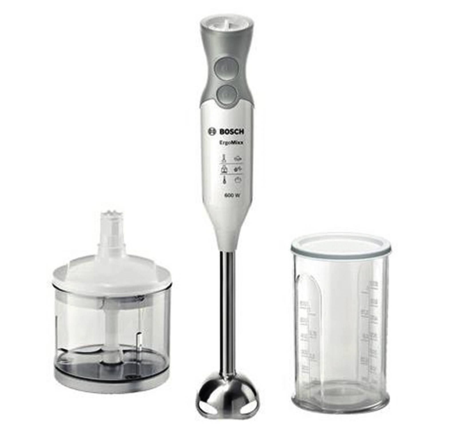 Abbildung 1 zu Bosch Stabmixer Zerkleinerer MSM66120 weiß 600 Watt Edelstahlfuß