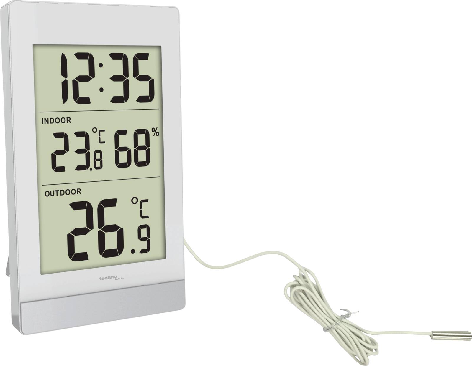 Abbildung 1 zu Technoline Wetterstation WS 7039 Digital +Thermometer Hygrometer Uhr Weiß