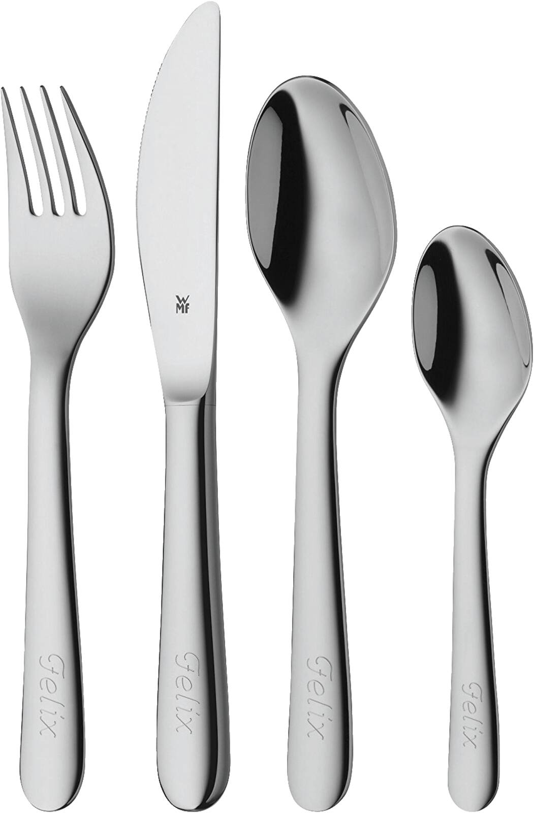 Abbildung 1 zu WMF Besteck Set 4 Kinderbesteck Chromargan ab 3 Jahren Spülmaschinenfest