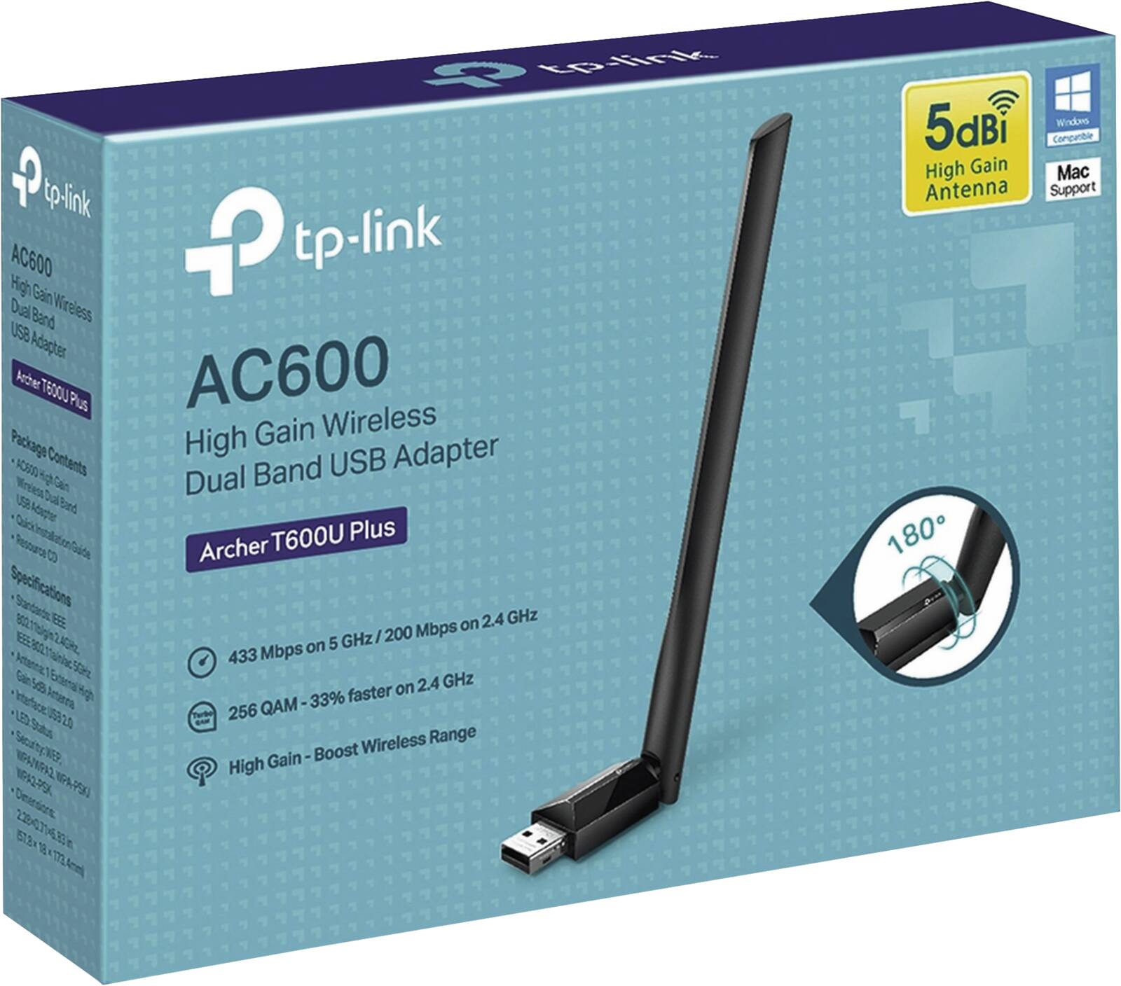 Abbildung 4 zu TP-Link WLan Stick Archer T600U Plus AC600 High Gain Dualband USB Adapter
