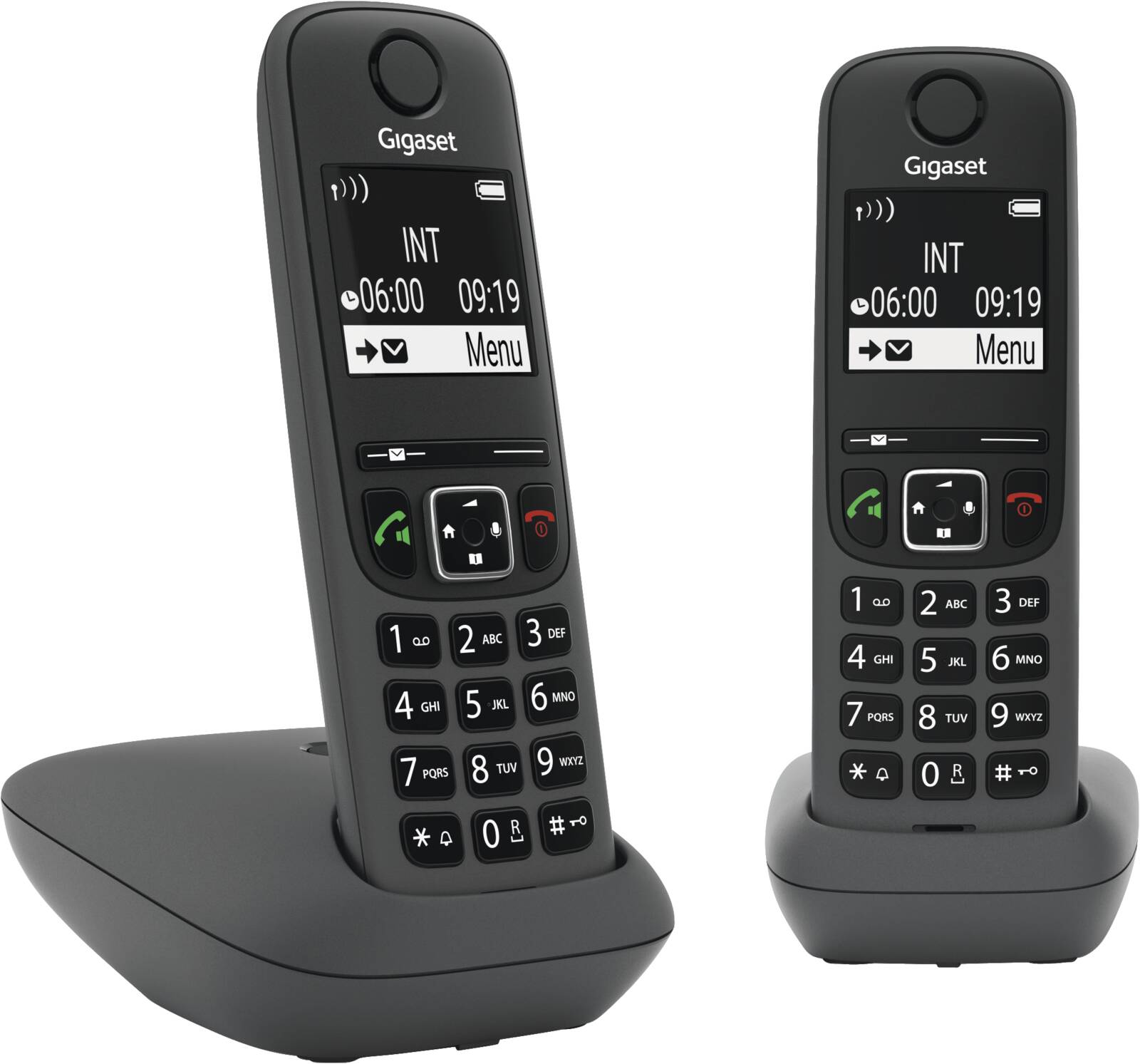 Abbildung 2 zu Gigaset Festnetz Telefone AE690 Duo 2er Set Schwarz Schnurlos