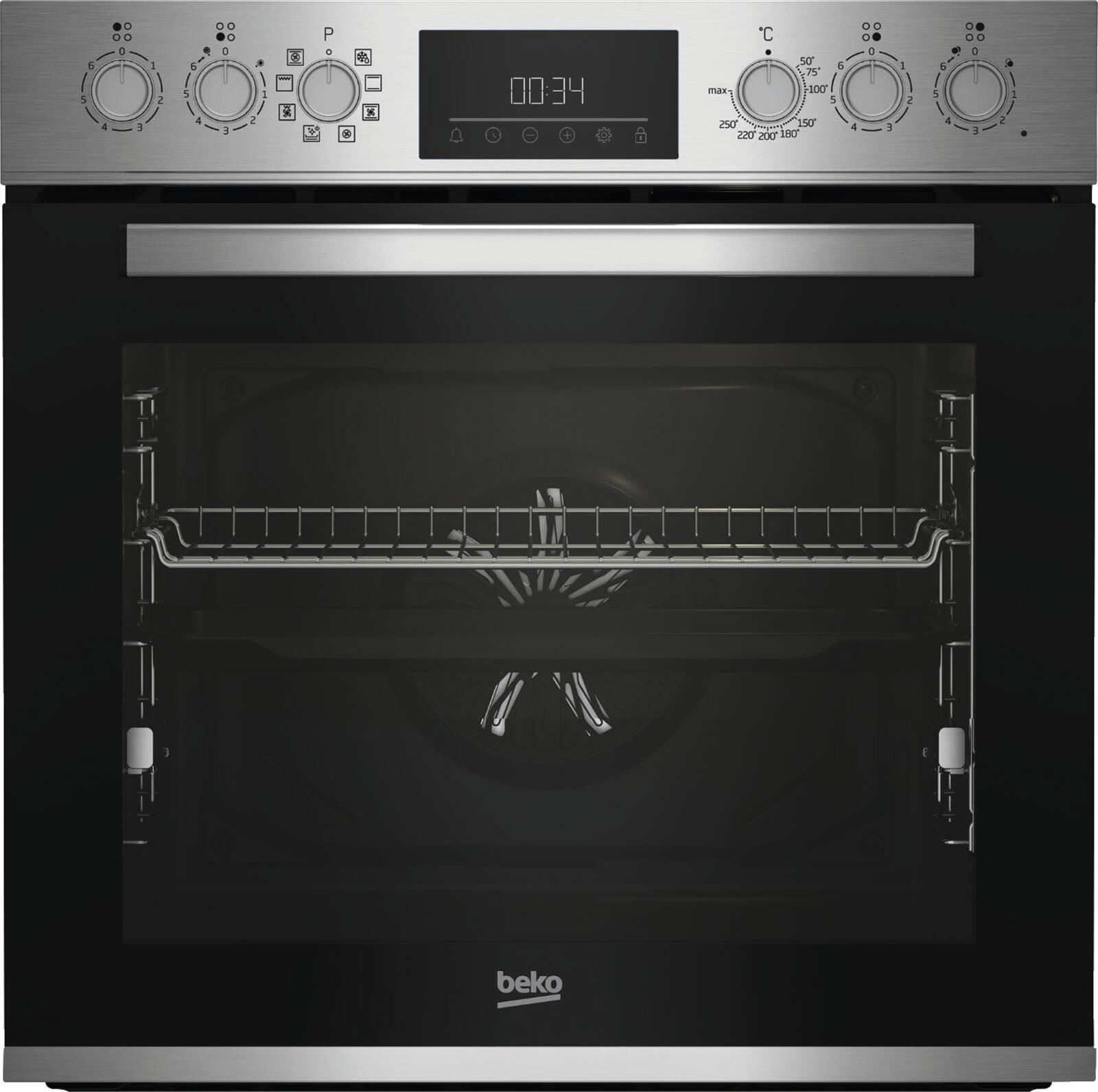 Abbildung 2 zu Beko Einbau Herd Set BBUM12328X 72 l Garraum + Glaskeramik Kochfeld  B Ware