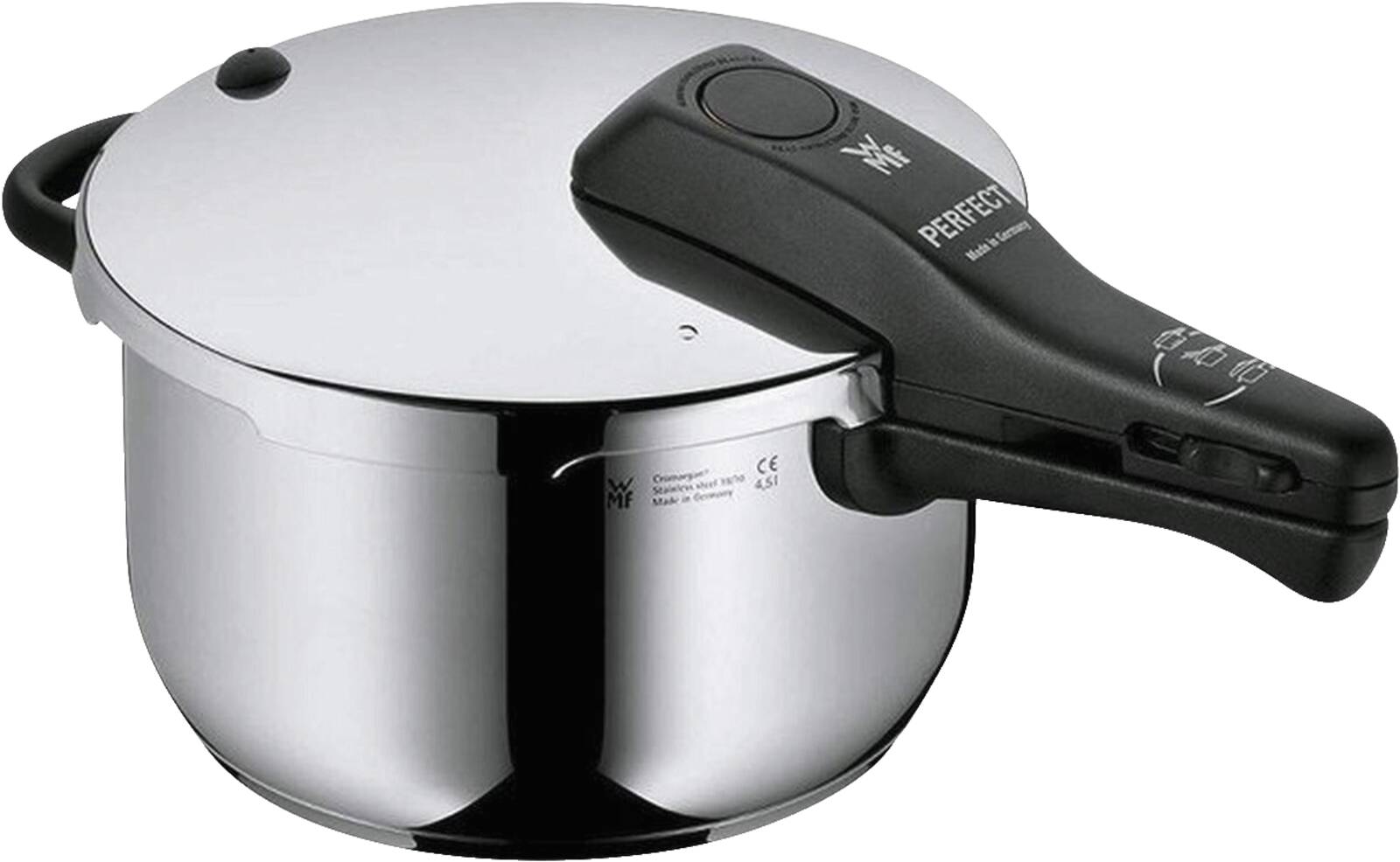 Abbildung 1 zu WMF SKT Perfect 4,5 L Schnellkochtopf Abdampffunktion Edelstahl
