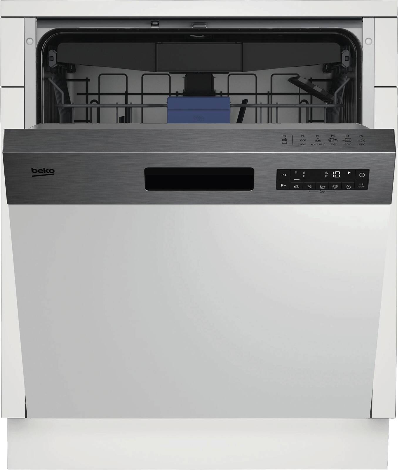 Abbildung 2 zu Beko Einbau Geschirrspüler BDSN25530X integrierbar 60 cm Besteckschublade