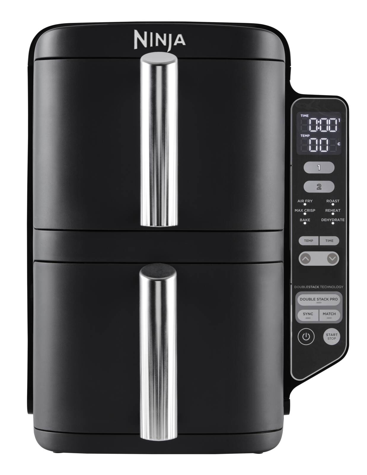 Abbildung 1 zu Ninja Fritteuse SL300EU Doppel Heißluft 7,6l 2470W Display Backen Braten Dörren