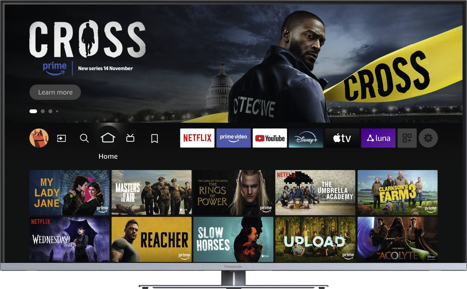 Abbildung 2 zu Panasonic TV-55W93BE7 Silver 55 Zoll (139cm) LED-SmartTV 4K UHD USB-Recording