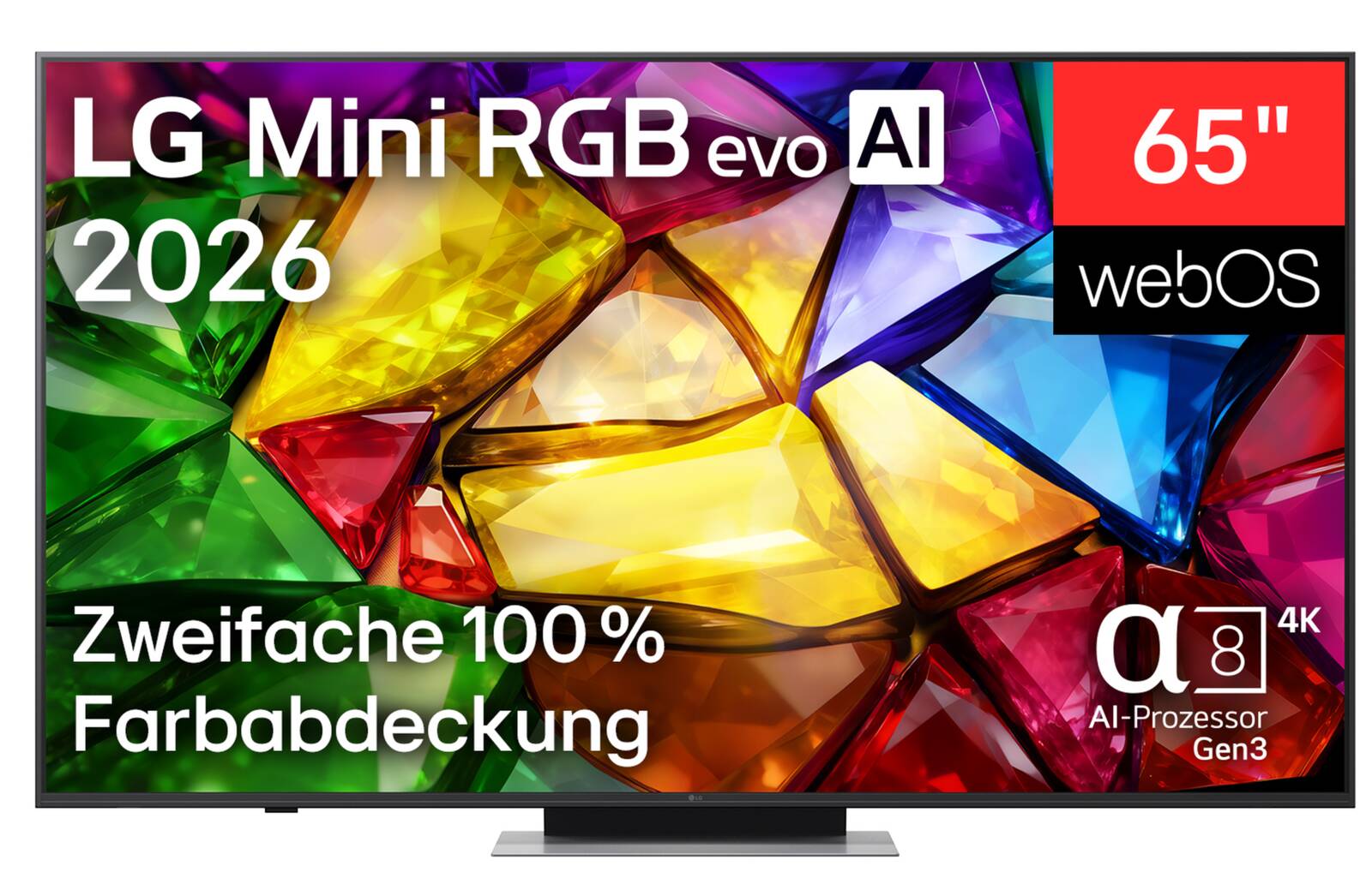 Abbildung 1 zu LG 65MRGB87B9B Mini RGB evo LED-Fernseher, 65 Zoll,Gameplay mit bis zu 4K 144 Hz