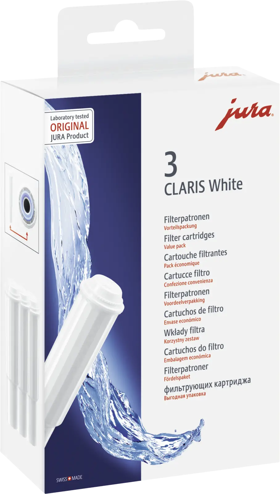 JURA CLARIS White Filterpatroon Set - 3 Stuks